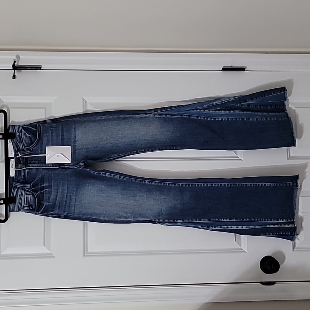 KanCan High Rise Pieced Flares